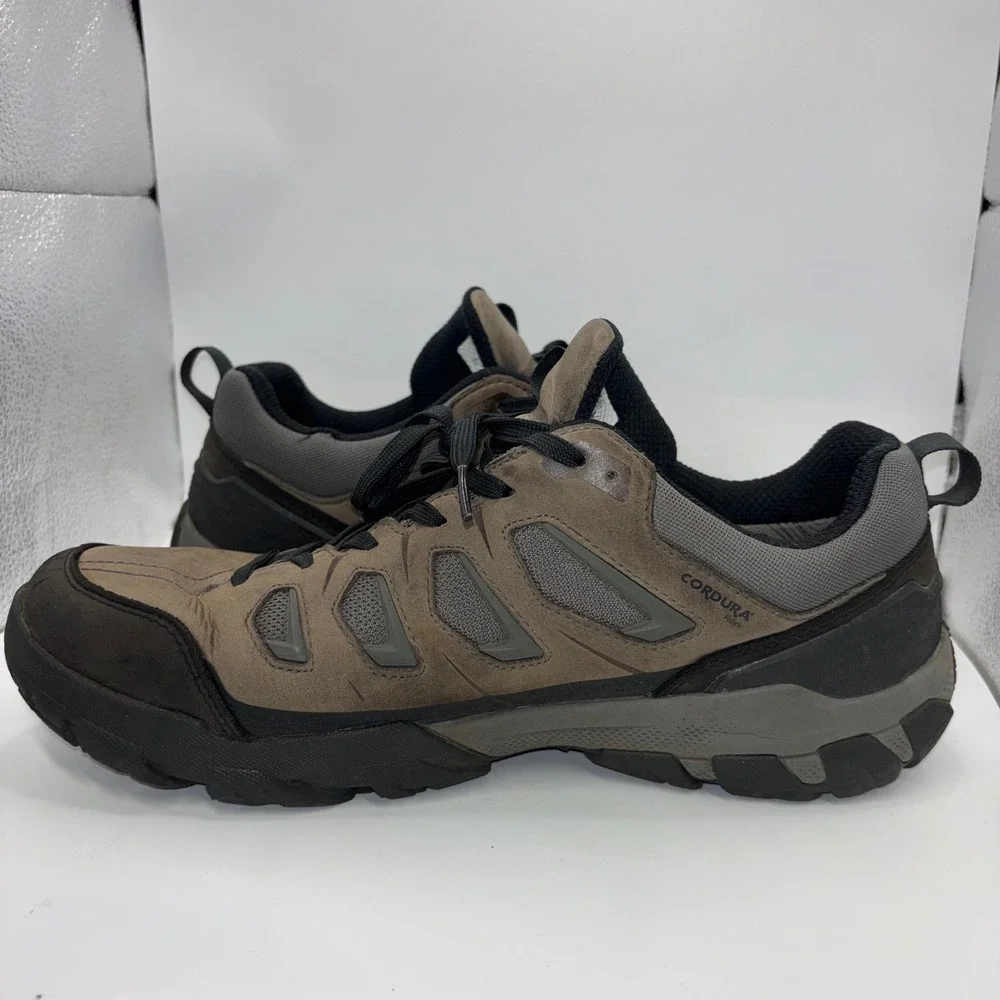 Oboz Bridger Low B-DRY Waterproof Hiking Shoes Mens 11 Brown Black Cordura